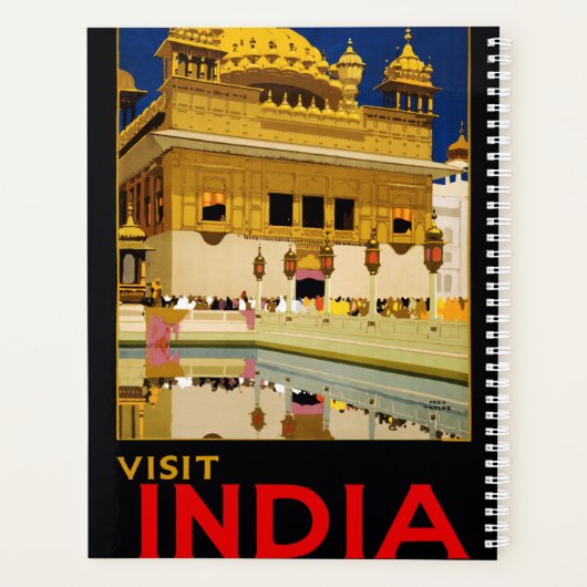 India reisposter indiase  kunst planner (Achterkant)