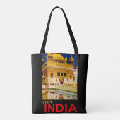 India reisposter indiase  kunst tote bag (Achterkant)