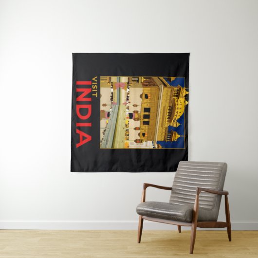 India reisposter indiase  kunst wandkleed (In Situ (horizontaal))