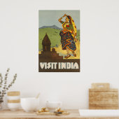 India Reisposter Print Indiase Kunst (Keuken)