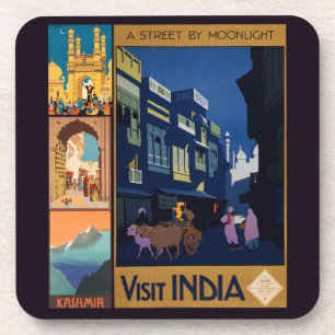 India Reizen Poster Collage onderzetters