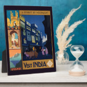 India Reizen Poster Collage plaque Fotoplaat (Zijkant)