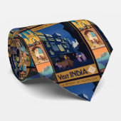 India Reizen Poster Collage stropdas (Opgerold)