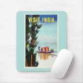 India Reizen Poster Mousepad Muismat (Met muis)