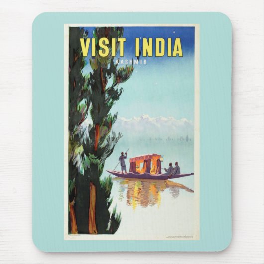 India Reizen Poster Mousepad Muismat (Voorkant)