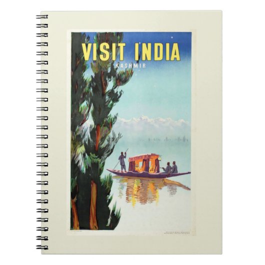 India Reizen Poster notitieboek (Voorkant)