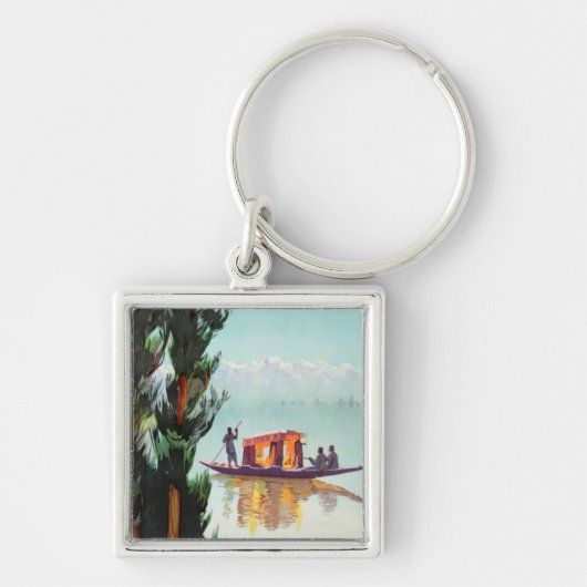 India Reizen Poster Sleutelhanger (Voorkant)