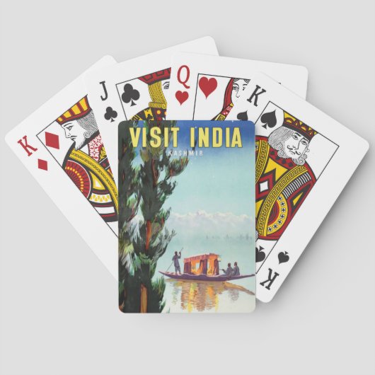 India Reizen Poster Speelkaarten (Achterkant)