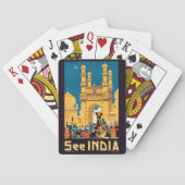 India Reizen Poster Speelkaarten (Achterkant)
