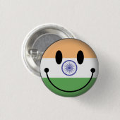 India Ronde Button 3,2 Cm (Voorkant /achterkant)