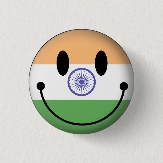 India Ronde Button 3,2 Cm (Voorkant)