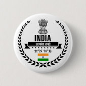 India Ronde Button 5,7 Cm (Voorkant)