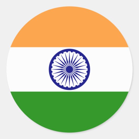 india ronde sticker (Voorkant)