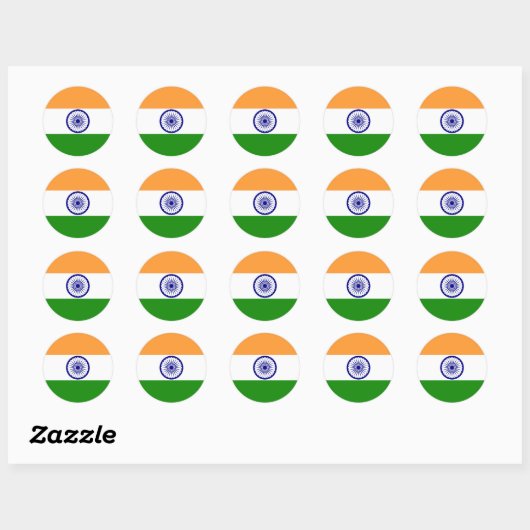 india ronde sticker (Vel)
