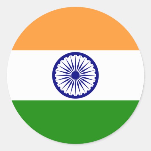 india ronde sticker (Voorkant)