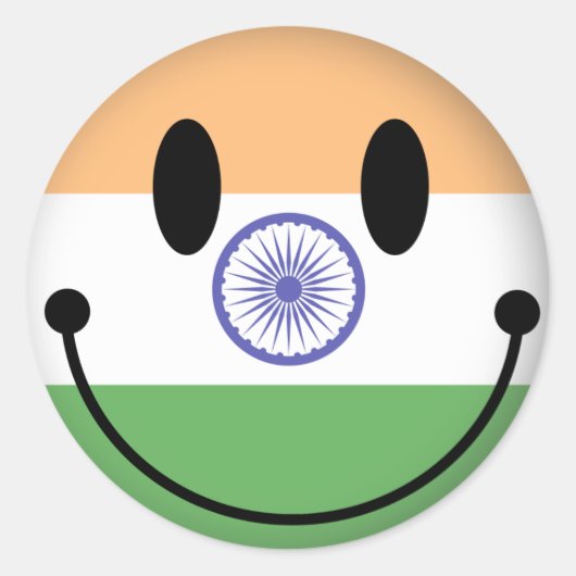 India Ronde Sticker (Voorkant)