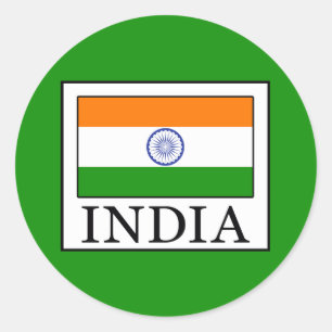 India Ronde Sticker