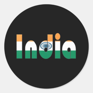 india ronde sticker