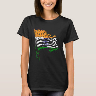 India Roots USA Vlag T-shirt