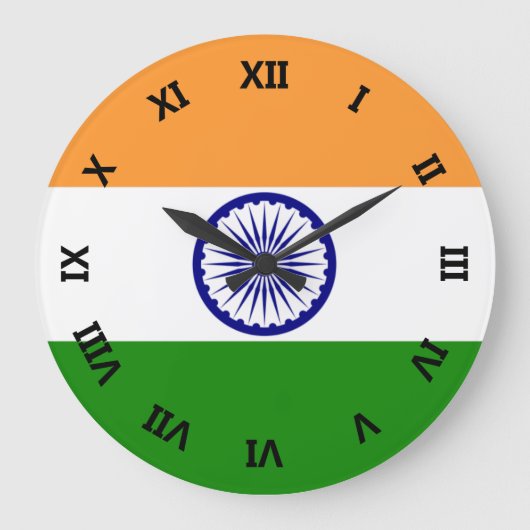 india round clock grote klok (Voorkant)