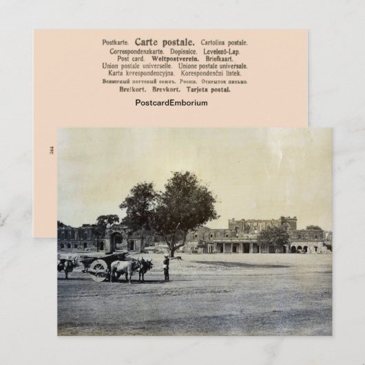  India, Ruins of the Resident Lucknow Briefkaart (Voorkant / Achterkant)
