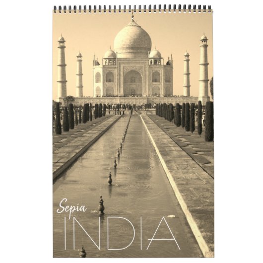 India Sepia 2026 Kalender (Hoes)