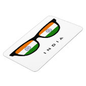 India Shades aangepaste tekst & kleurmagneet Magneet (Linkerzijde)