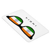 India Shades aangepaste tekst & kleurmagneet Magneet (Rechterzijde)