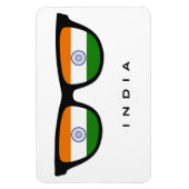 India Shades aangepaste tekst & kleurmagneet Magneet (Verticaal)
