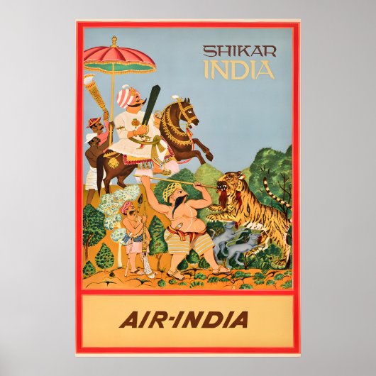 India - Shikar - Reizen Poster Prints (Voorkant)