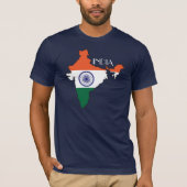 India Shirt met vlagplattegrond (Voorkant)