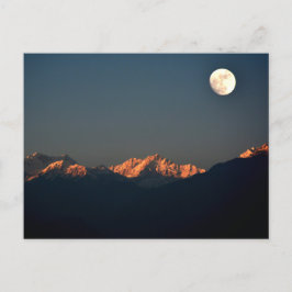 India - Sikkim, Pelling sunset Briefkaart