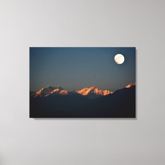 India - Sikkim, Pelling sunset Canvas Afdruk (Voorkant)