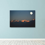 India - Sikkim, Pelling sunset Canvas Afdruk (Insitu (Houten vloer))