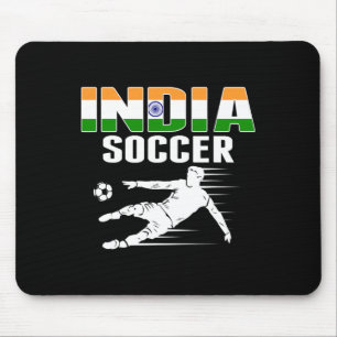 India Soccer Lovers Jersey - Indiase vlag voetball Muismat