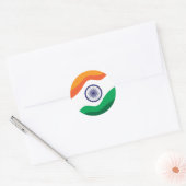 India speciale dag Trotse Indiaan Ronde Sticker (Envelop)