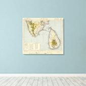 India, Sri Lanka Canvas Afdruk (Insitu (Houten vloer))