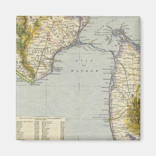 India, Sri Lanka Magneet (Voorkant)