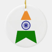 India Star Keramisch Ornament (Achterkant)