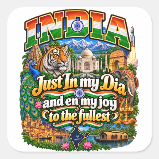 India sticker (Voorkant)