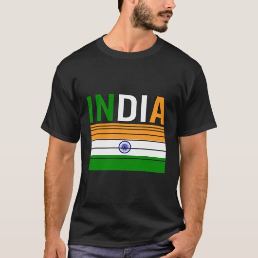 India T-shirt Indiaas Pride Gift India Land Tra (Voorkant)