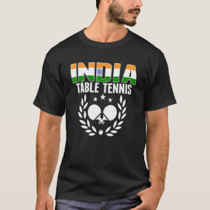 India Tafeltennis   Indiase Ping Pong Supporter Sp T-shirt