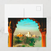 India Taj Mahal Briefkaart (Voorkant / Achterkant)