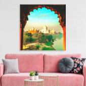 India Taj Mahal Canvas Afdruk (Insitu (Woonkamer))