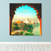 India Taj Mahal Canvas Afdruk (Insitu (Houten vloer))
