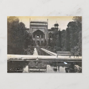  India, Taj Mahal tuinen Briefkaart