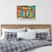 INDIA, Tamil Nadu, Chennai: Kapaleeshwarar Canvas Afdruk (Insitu (Slaapkamer))