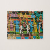 INDIA, Tamil Nadu, Chennai: Kapaleeshwarar Legpuzzel (Horizontaal)