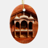 India tempelmuur keramisch ornament (Achterkant)