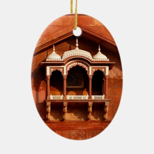 India tempelmuur keramisch ornament (Achterkant)
